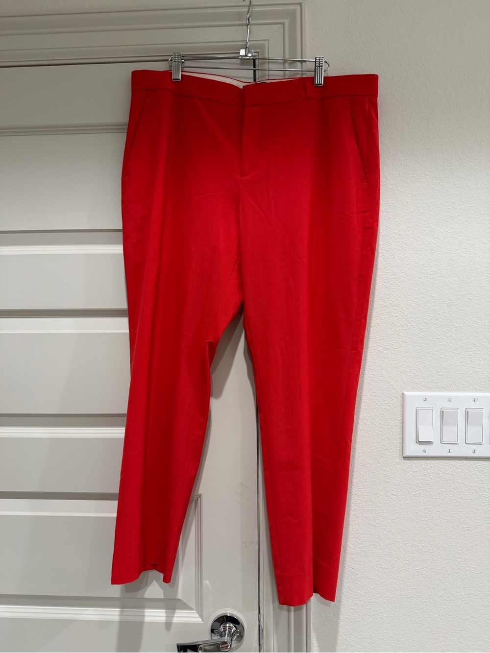 Banana Republic Red Pants Avery Ankle Wool Pants 14